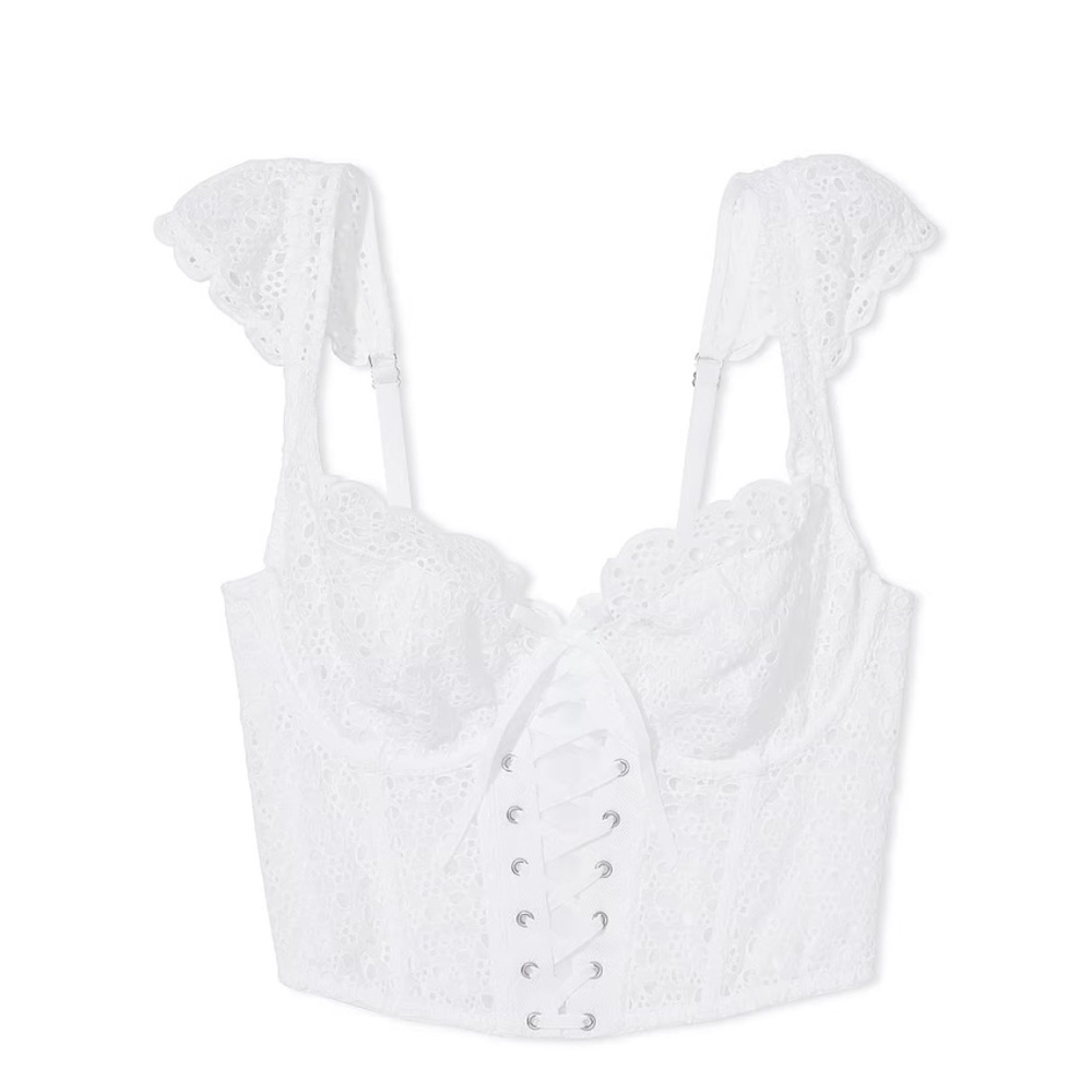 Dream Angels Eyelet Lace Unlined Corset Top XS